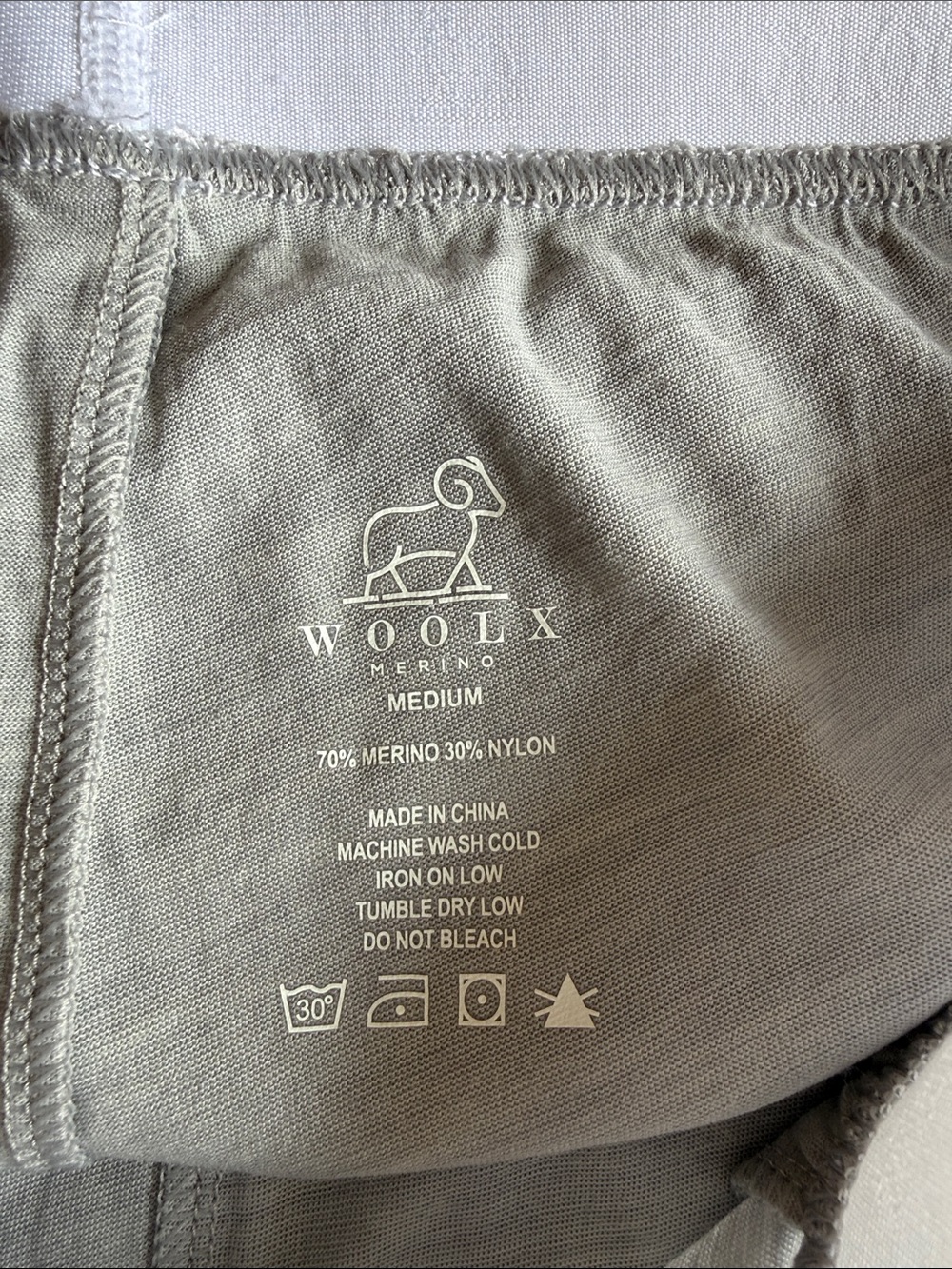 Woolx Lounge/Sleepwear Set, Medium, Gray - Picture 4 of 6